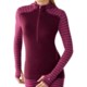 SmartWool NTS Midweight Pattern Base Layer Hoodie Shirt - Merino Wool, Zip Neck (For Women)