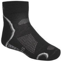 SmartWool Outdoor Socks - Merino Wool, Light Cushion, Quarter-Crew (For Kids and Youth) in Black - 2nds