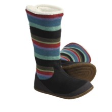 SmartWool Over Easy Slippers - Merino Wool (For Women) in Black Multi - Closeouts