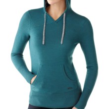 SmartWool Palisade Hoodie Sweatshirt - Merino Wool (For Women) in Aegean Heather - Closeouts