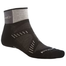 SmartWool PhD Cycling Mini Socks - Merino Wool, Lightweight (For Women) in Black/Silver - 2nds