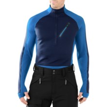 SmartWool PHD HyFi Divide Midlayer Top - Merino Wool, Zip Neck, Long Sleeve (For Men) in Arctic Blue - Closeouts