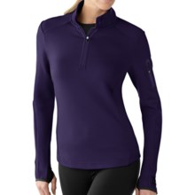 SmartWool PhD HyFi Zip Neck Base Layer Top - Merino Wool, Midweight, Long Sleeve (For Women) in Imperial Purple - Closeouts