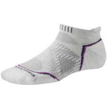 SmartWool PhD Light Micro Running Socks (For Women) in Silver - 2nds