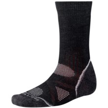 SmartWool PhD Outdoor Heavy Socks - Merino Wool, Crew (For Men and Women) in Black - 2nds