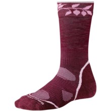 SmartWool PhD Outdoor Light Socks - Merino Wool, Crew (For Women) in Wine - 2nds
