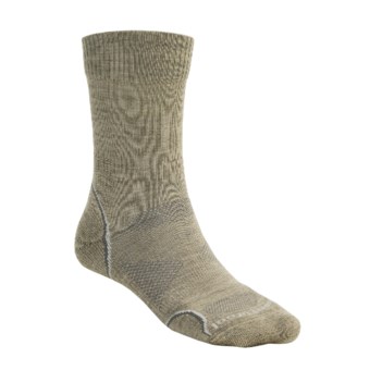 SmartWool PhD Outdoor Light Socks - Merino Wool (For Men and Women) in Oatmeal/Natural White