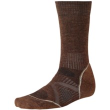 SmartWool PhD Outdoor Medium Crew Socks - Merino Wool (For Men and Women) in Espresso - 2nds