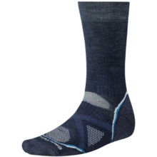 SmartWool PhD Outdoor Medium Crew Socks - Merino Wool (For Men and Women) in Navy - 2nds