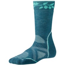 SmartWool PhD Outdoor Medium Crew Socks - Merino Wool, Midweight (For Women) in Aegean - 2nds