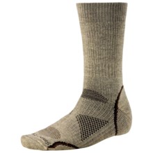 SmartWool PhD Outdoor Socks - Merino Wool, Heavyweight (For Men and Women) in Oatmeal/Brown - 2nds