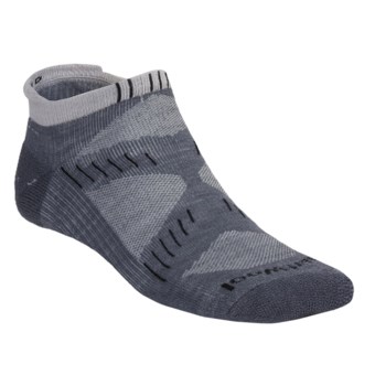 SmartWool PhD Running Socks - Ultra Light Cushion, Merino Wool, Micro Mini (For Men and Women) in Graphite/Silver
