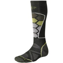 SmartWool PhD Ski Socks - Merino Wool (For Men and Women) in Forest - 2nds