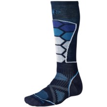 SmartWool PhD Ski Socks - Merino Wool (For Men and Women) in Navy - 2nds
