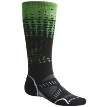 SmartWool PhD Ski Socks - Merino Wool, Medium Cushion (For Men and Women) in Lime - 2nds