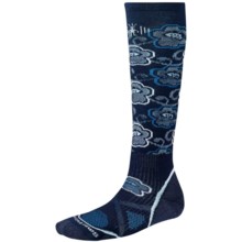 SmartWool PhD Ski Socks - Merino Wool, Over-the-Calf (For Women) in Navy - 2nds