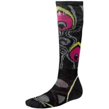 SmartWool PhD Snowboard Medium Socks - Merino Wool, Midweight, Over-the-Calf (For Women) in Black - 2nds