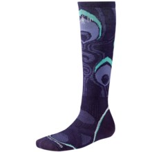 SmartWool PhD Snowboard Medium Socks - Merino Wool, Midweight, Over-the-Calf (For Women) in Imprial Purple - 2nds