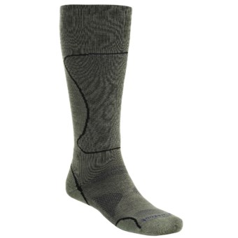 SmartWool PhD Surefoot Light Cushion Ski Socks - Merino Wool (For Men and Women) in Revolution/Black