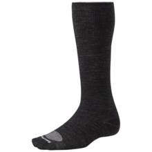 SmartWool PhD Ultralight Graduated Compression Socks - Merino Wool (For Men and Women) in Black/Silver - 2nds