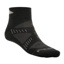 SmartWool PhD Ultralight Mini Running Socks - Merino Wool (For Men and Women) in Black/Silver - 2nds