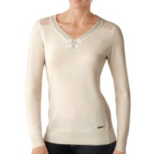 SmartWool Piney Lake Henley Sweater - Merino Wool (For Women) in Natural - Closeouts