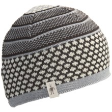 SmartWool Popcorn Cable Beanie Hat - Merino Wool (For Men and Women) in Chocolate Heather - Closeouts
