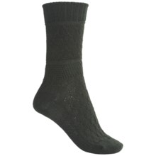 SmartWool Quilted Cable Socks - Merino Wool (For Women) in Forest - 2nds
