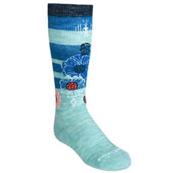SmartWool Ski Racer Socks - Merino Wool (For Girls) in Mineral