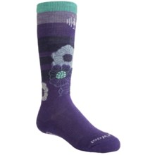 SmartWool Ski Racer Socks - Merino Wool (For Girls) in Purple - 2nds