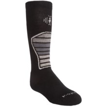 SmartWool Ski Racer Socks - Merino Wool (For Kids and Youth) in Black/Grey - 2nds