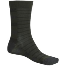SmartWool Split Stripe Socks - Merino Wool, Crew (For Men) in Forest - 2nds
