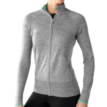 SmartWool SportKnit Sweater - Merino Wool, Full Zip (For Women) in Silver Grey Heather - Closeouts