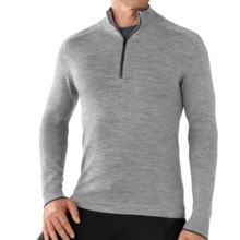 SmartWool Sportknit Sweater - Zip Neck, Long Sleeve (For Men) in Silver Grey Heather - Closeouts
