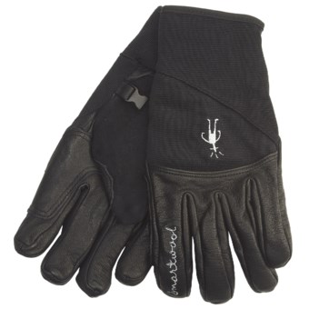SmartWool Spring Gloves (For Men and Women) in Black