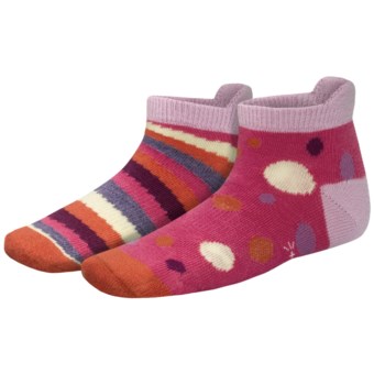 SmartWool Sprinkle Stripe Socks - Merino Wool (For Girls) in Peony