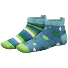 SmartWool Sprinkle Stripe Socks - Merino Wool (For Girls) in Surf Heather - 2nds