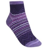 SmartWool Squiggle Stripe Socks - Merino Wool, Quarter-Crew (For Women)