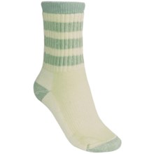 SmartWool Striped Hiking Socks - Merino Wool, Midweight, Crew (For Women) in Aloe/Grasshopper - 2nds
