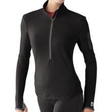 SmartWool TML Mid Half-Zip Shirt - Merino Wool, Midweight, Long Sleeve (For Women) in Black - Closeouts