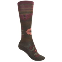 SmartWool Verdancy Socks - Merino Wool, Over-the-Calf (For Women) in Chestnut Heather - 2nds
