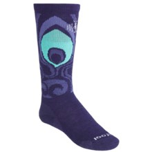 SmartWool Wintersport Feather Socks - Merino Wool, Over-the-Calf (For Girls) in Imperial Purple - 2nds