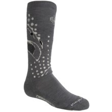 SmartWool Wintersport Shark Socks - Merino Wool (For Kids and Youth) in Graphite - 2nds