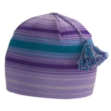 SmartWool Wintersport Stripe Beanie Hat - Merino Wool (For Kids) in Lavender - Closeouts