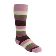 SmartWool Wintersport Stripe Socks - Merino Wool (For Kids) in Orchid - 2nds