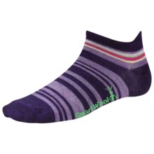 SmartWool Yipes Stripes Low Socks - Merino Wool (For Women) in Imperial Purple - 2nds