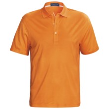 Smith & Tweed TENCEL®-Supima® Cotton Polo Shirt - Short Sleeve (For Men) in Orange - Closeouts