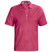 Smith & Tweed TENCEL®-Supima® Cotton Polo Shirt - Short Sleeve (For Men) in Pink - Closeouts