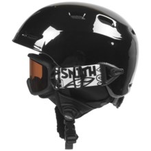 Smith Optics Galaxy/Cosmos Jr. Combo Pack with Goggles and Helmet (For Youth) in Black - Closeouts