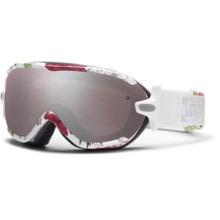 Smith Optics Virtue Snowsport Goggles (For Women) in White Botanical/Ignitor Mirror - Closeouts